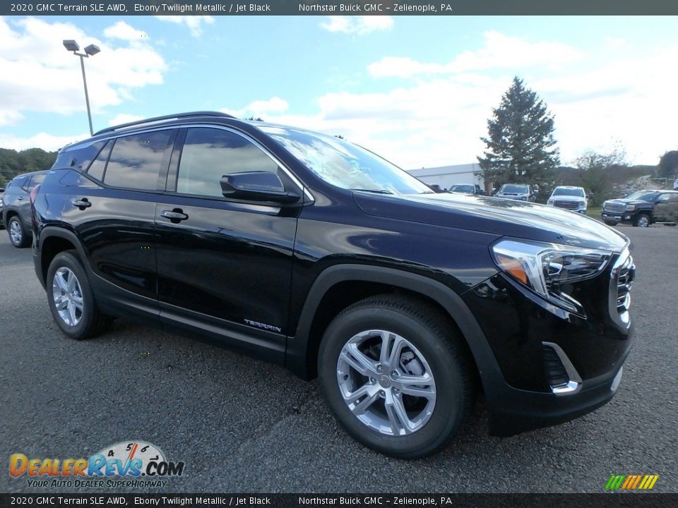 2020 GMC Terrain SLE AWD Ebony Twilight Metallic / Jet Black Photo #3