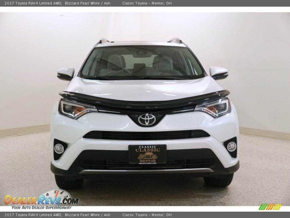 2017 Toyota RAV4 Limited AWD Blizzard Pearl White / Ash Photo #2