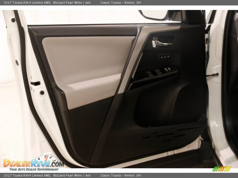 2017 Toyota RAV4 Limited AWD Blizzard Pearl White / Ash Photo #4