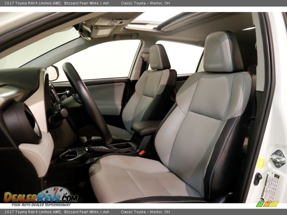 2017 Toyota RAV4 Limited AWD Blizzard Pearl White / Ash Photo #5