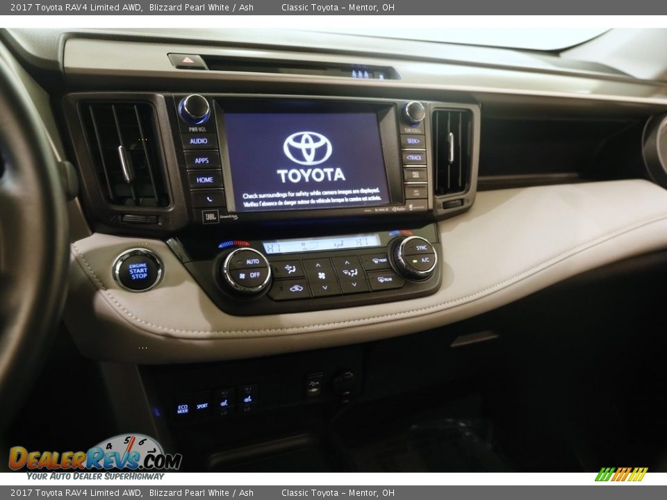 2017 Toyota RAV4 Limited AWD Blizzard Pearl White / Ash Photo #9