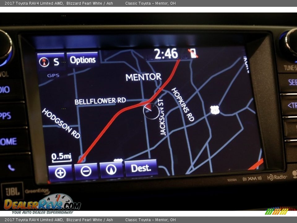 2017 Toyota RAV4 Limited AWD Blizzard Pearl White / Ash Photo #10