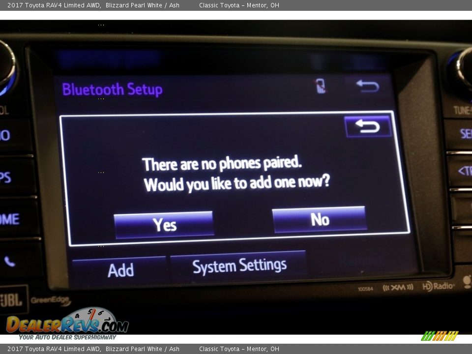 2017 Toyota RAV4 Limited AWD Blizzard Pearl White / Ash Photo #12