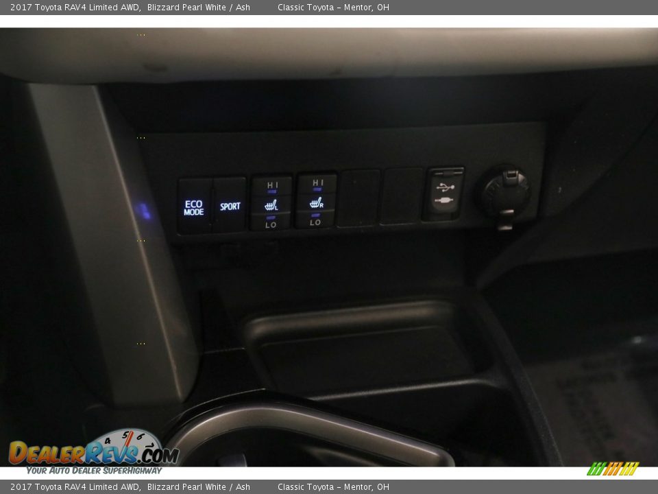 2017 Toyota RAV4 Limited AWD Blizzard Pearl White / Ash Photo #13