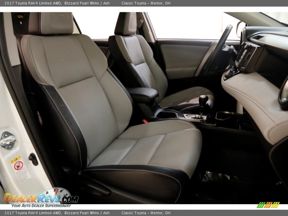 2017 Toyota RAV4 Limited AWD Blizzard Pearl White / Ash Photo #15