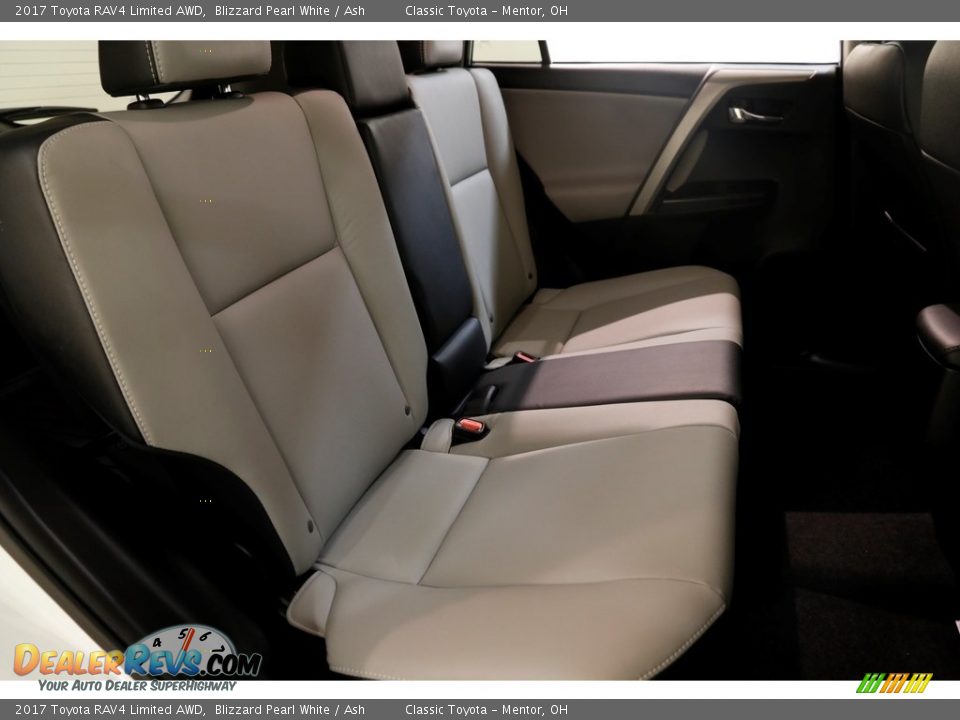 2017 Toyota RAV4 Limited AWD Blizzard Pearl White / Ash Photo #16