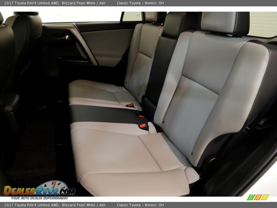2017 Toyota RAV4 Limited AWD Blizzard Pearl White / Ash Photo #17