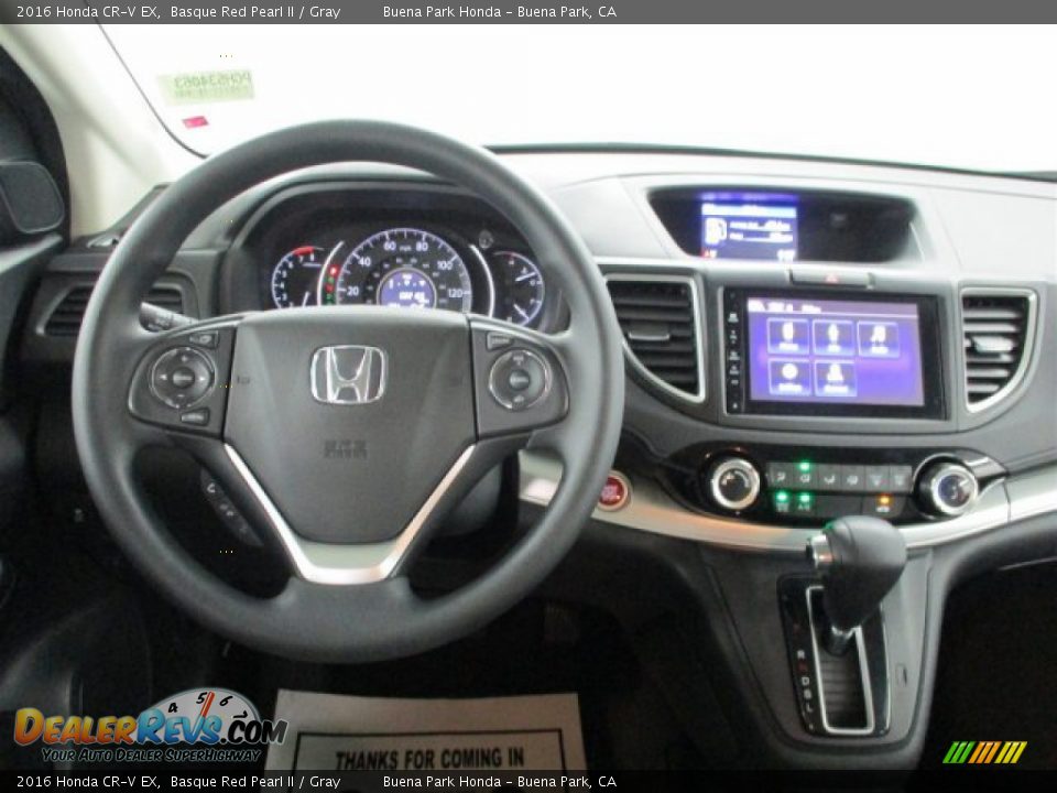 2016 Honda CR-V EX Basque Red Pearl II / Gray Photo #16