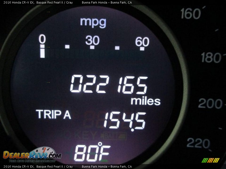 2016 Honda CR-V EX Basque Red Pearl II / Gray Photo #21