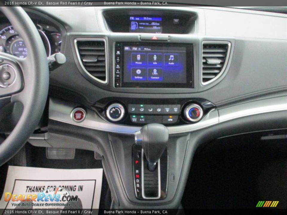 2016 Honda CR-V EX Basque Red Pearl II / Gray Photo #22