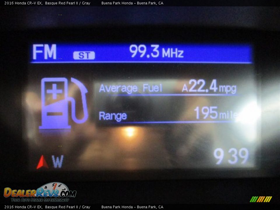 2016 Honda CR-V EX Basque Red Pearl II / Gray Photo #24