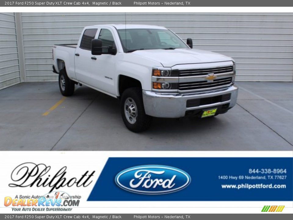 2017 Ford F250 Super Duty XLT Crew Cab 4x4 Magnetic / Black Photo #1