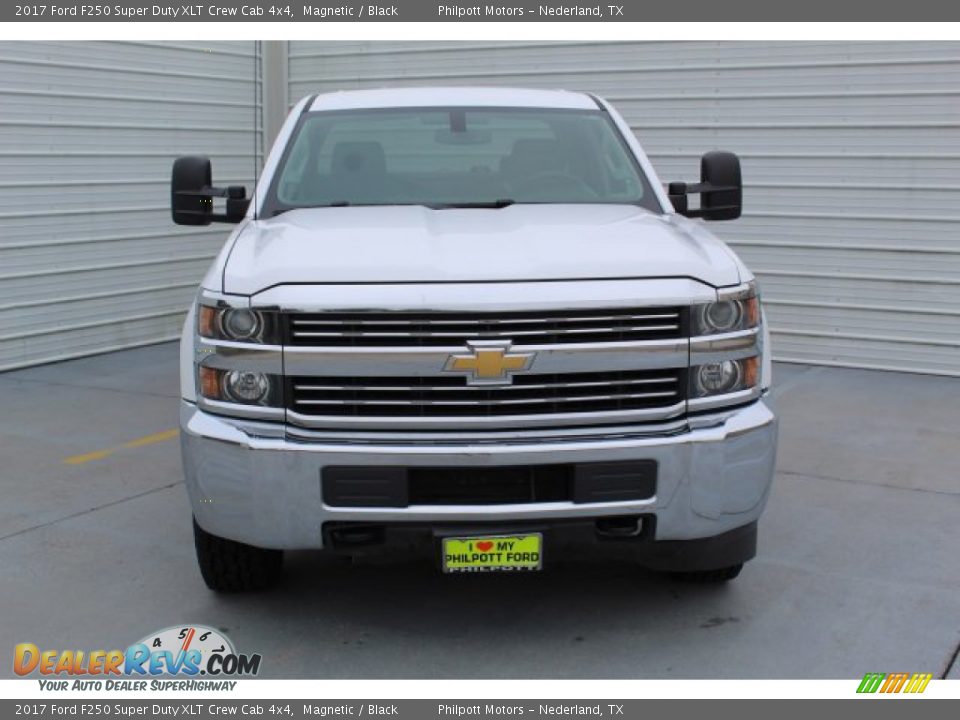 2017 Ford F250 Super Duty XLT Crew Cab 4x4 Magnetic / Black Photo #3