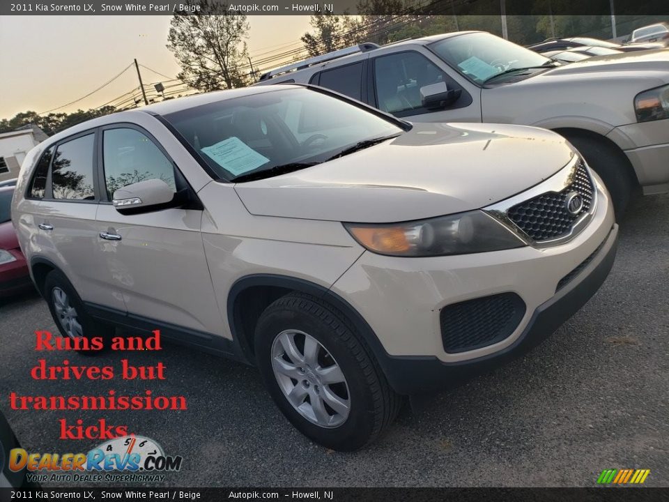 2011 Kia Sorento LX Snow White Pearl / Beige Photo #1