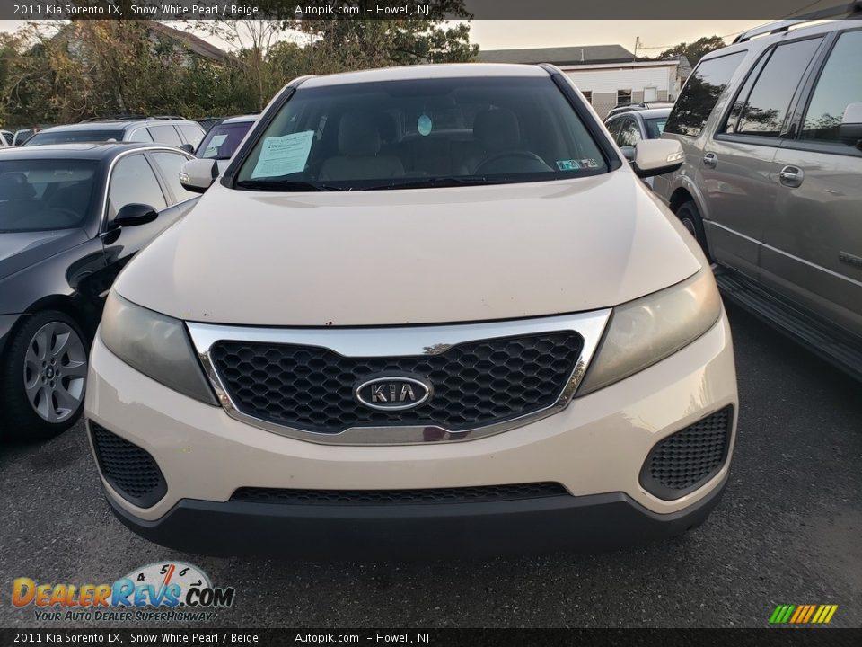2011 Kia Sorento LX Snow White Pearl / Beige Photo #2