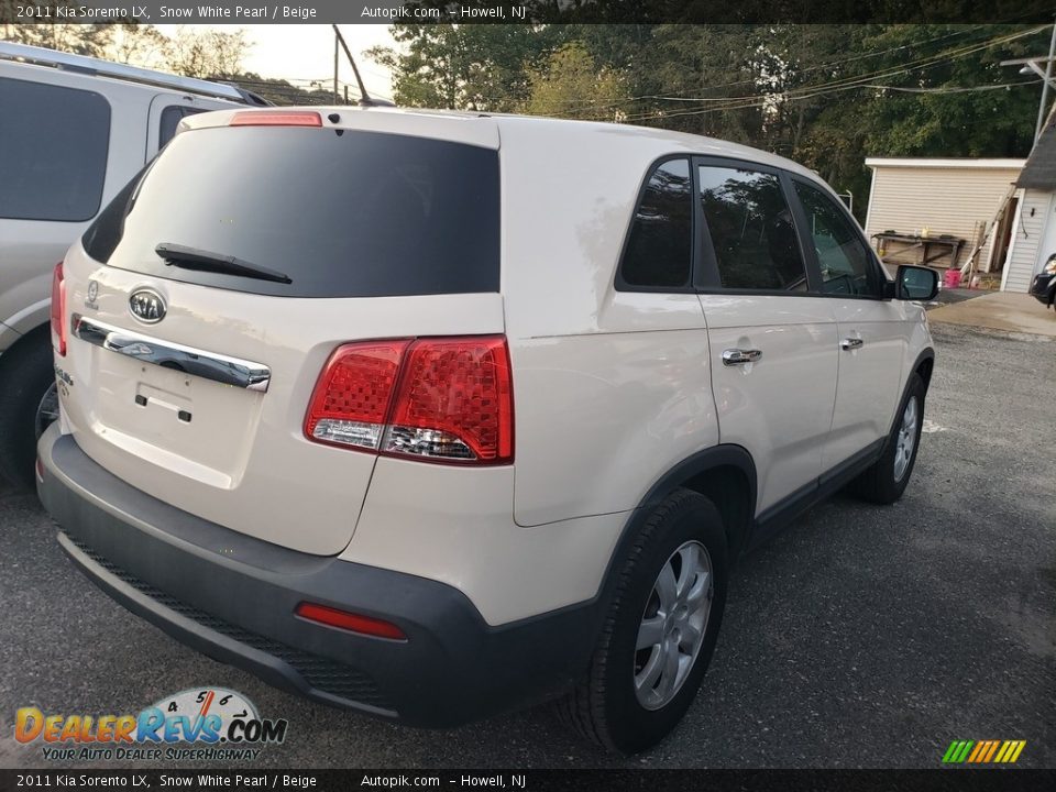 2011 Kia Sorento LX Snow White Pearl / Beige Photo #3
