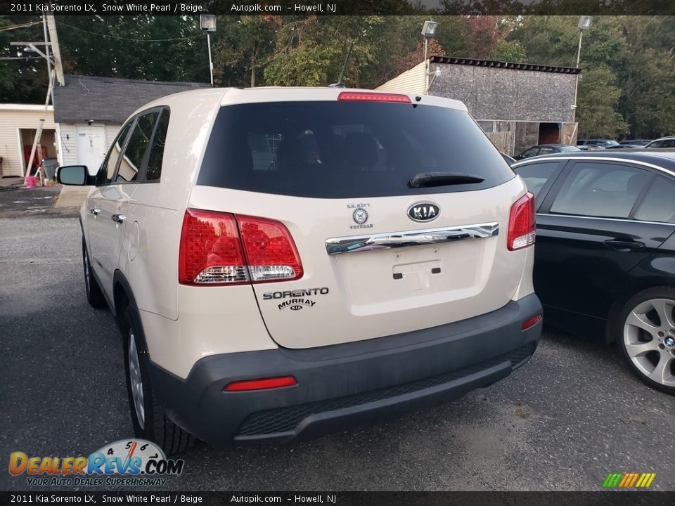 2011 Kia Sorento LX Snow White Pearl / Beige Photo #4