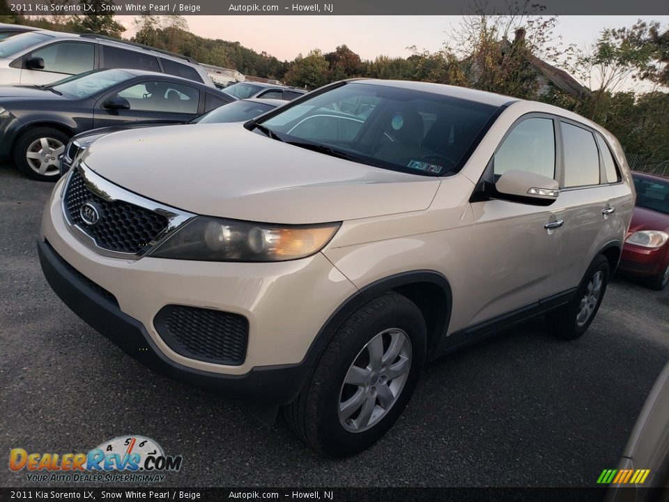 2011 Kia Sorento LX Snow White Pearl / Beige Photo #5