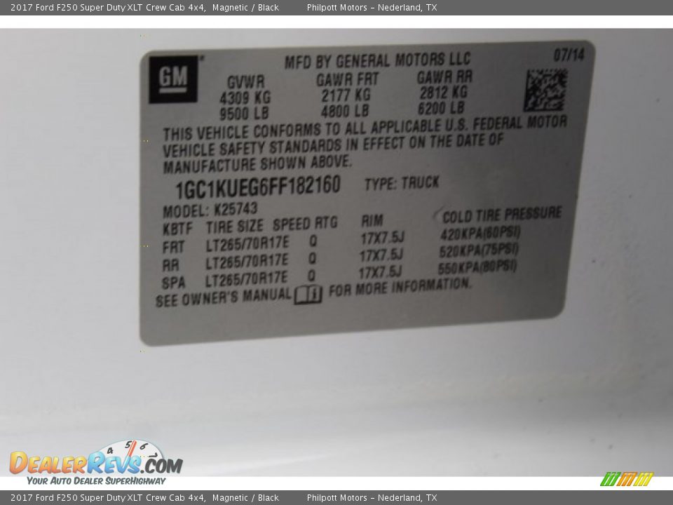 2017 Ford F250 Super Duty XLT Crew Cab 4x4 Magnetic / Black Photo #24