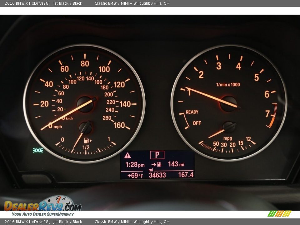 2016 BMW X1 xDrive28i Jet Black / Black Photo #8