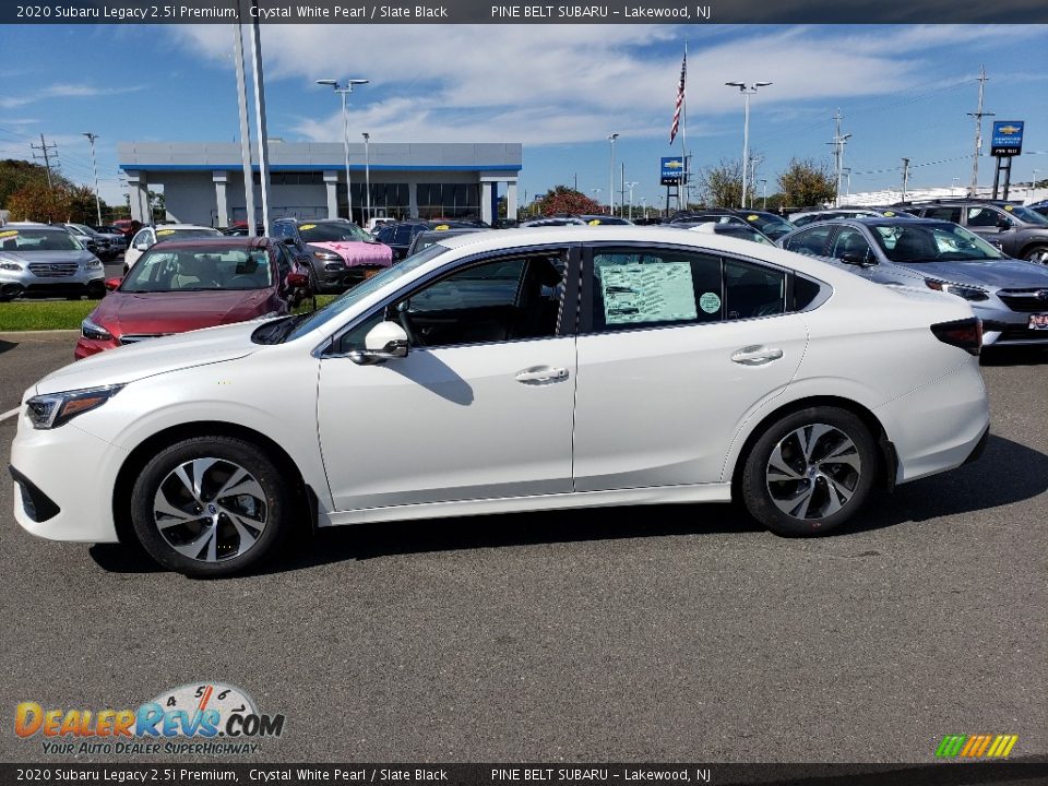 2020 Subaru Legacy 2.5i Premium Crystal White Pearl / Slate Black Photo #3