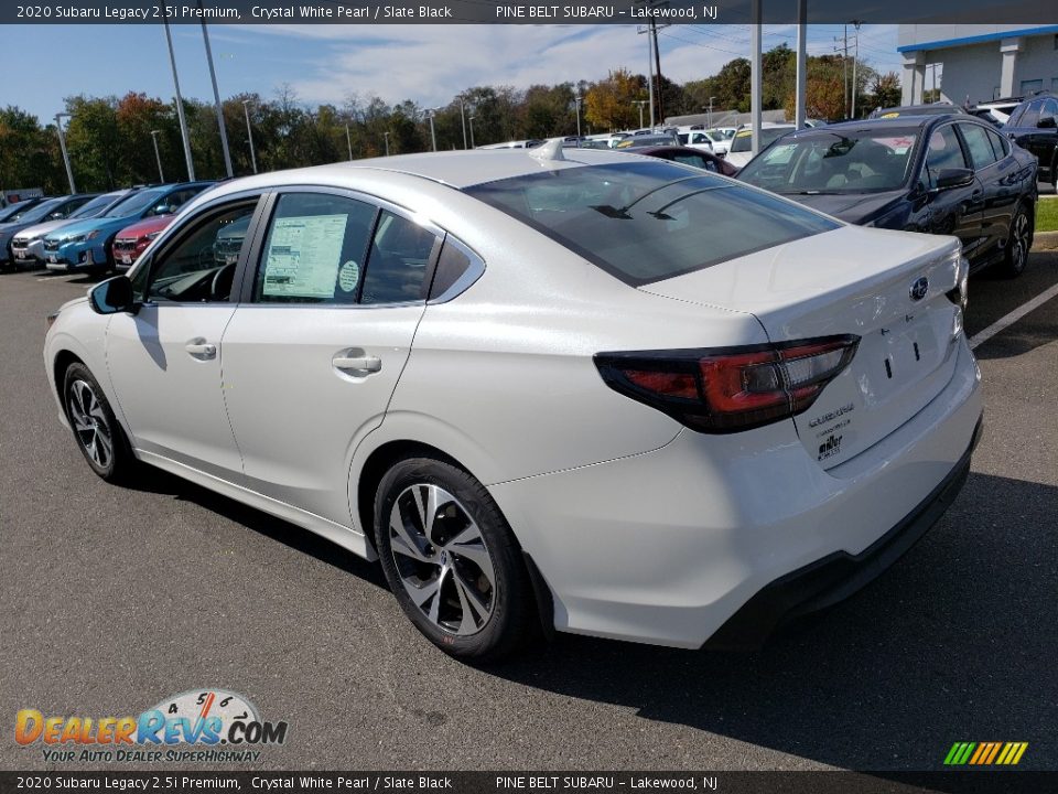 2020 Subaru Legacy 2.5i Premium Crystal White Pearl / Slate Black Photo #4