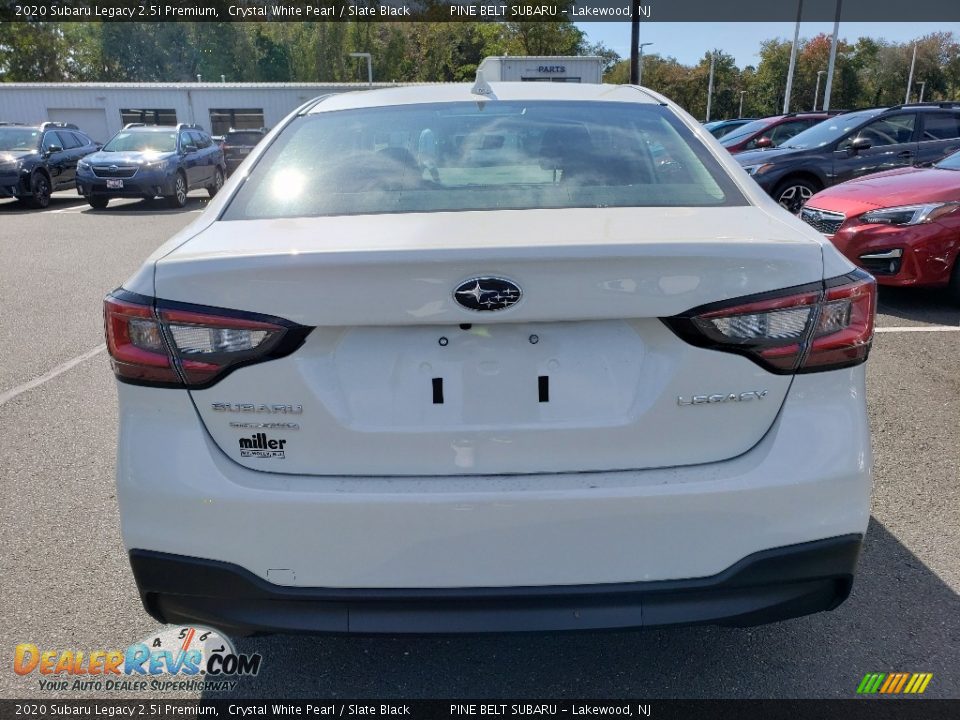 2020 Subaru Legacy 2.5i Premium Crystal White Pearl / Slate Black Photo #5