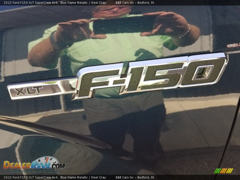 2013 Ford F150 XLT SuperCrew 4x4 Blue Flame Metallic / Steel Gray Photo #9