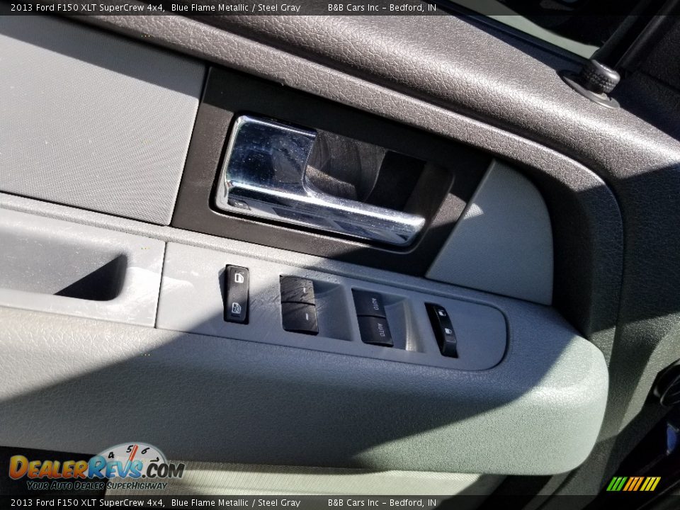2013 Ford F150 XLT SuperCrew 4x4 Blue Flame Metallic / Steel Gray Photo #11