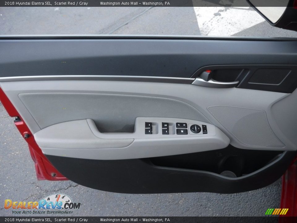 2018 Hyundai Elantra SEL Scarlet Red / Gray Photo #13