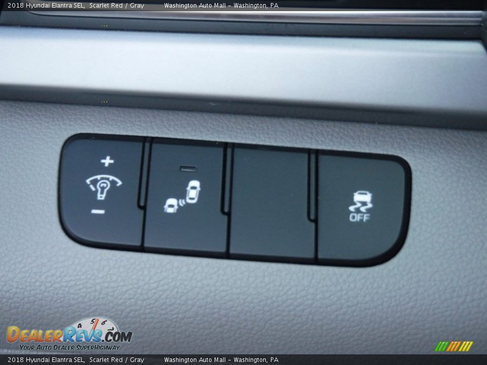 2018 Hyundai Elantra SEL Scarlet Red / Gray Photo #14