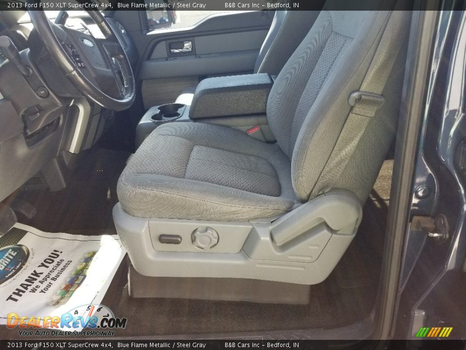 2013 Ford F150 XLT SuperCrew 4x4 Blue Flame Metallic / Steel Gray Photo #13