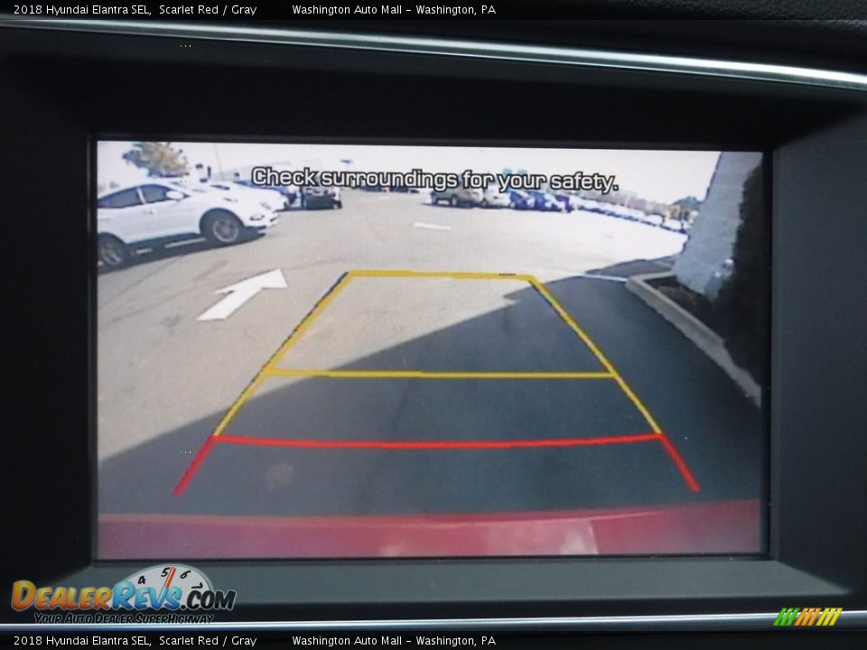 2018 Hyundai Elantra SEL Scarlet Red / Gray Photo #17