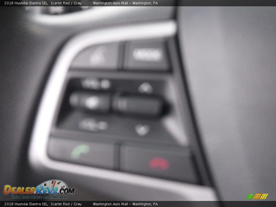 2018 Hyundai Elantra SEL Scarlet Red / Gray Photo #18