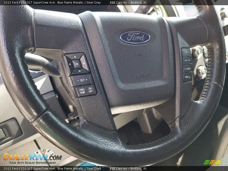 2013 Ford F150 XLT SuperCrew 4x4 Blue Flame Metallic / Steel Gray Photo #14