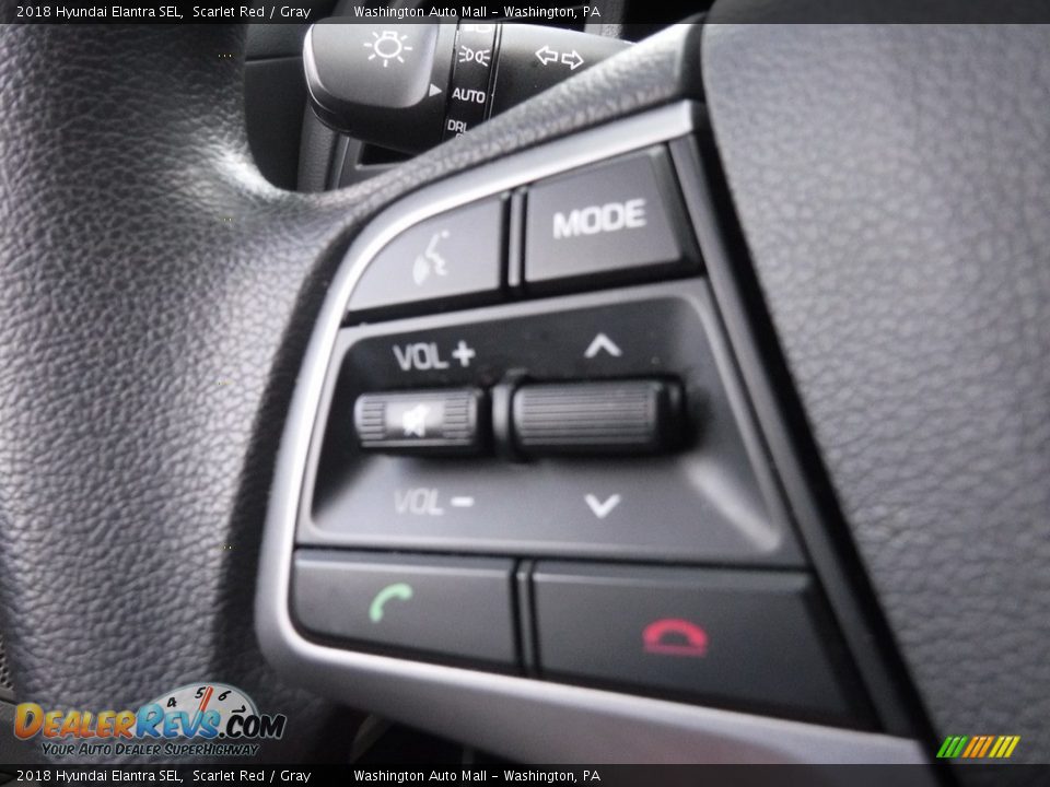 2018 Hyundai Elantra SEL Scarlet Red / Gray Photo #19