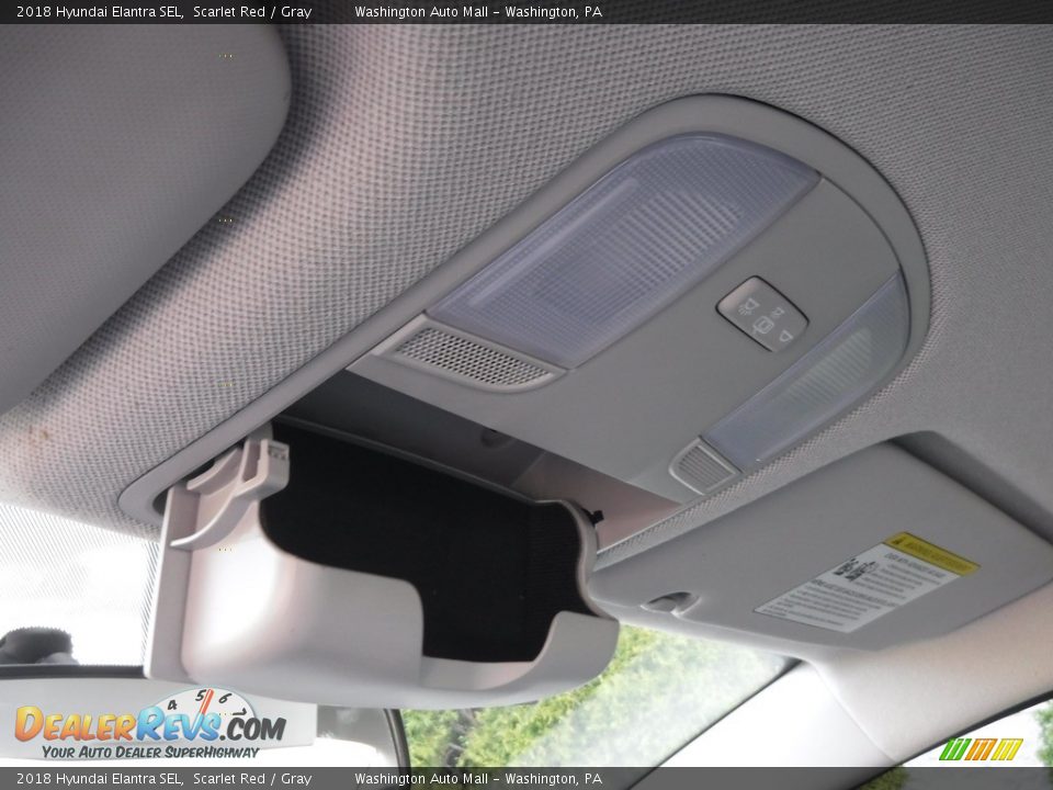 2018 Hyundai Elantra SEL Scarlet Red / Gray Photo #21