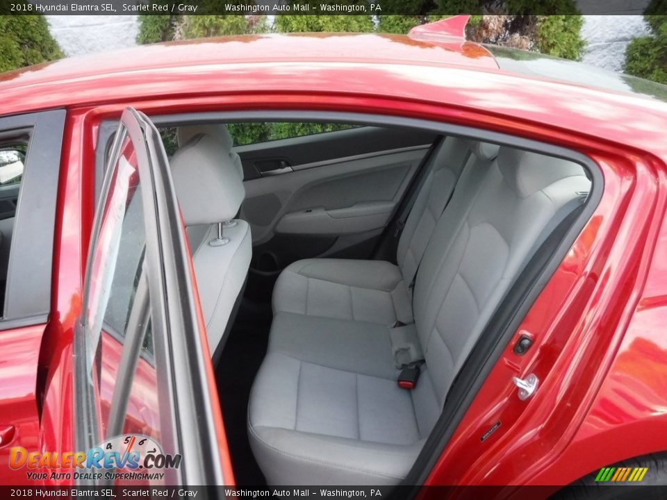 2018 Hyundai Elantra SEL Scarlet Red / Gray Photo #24