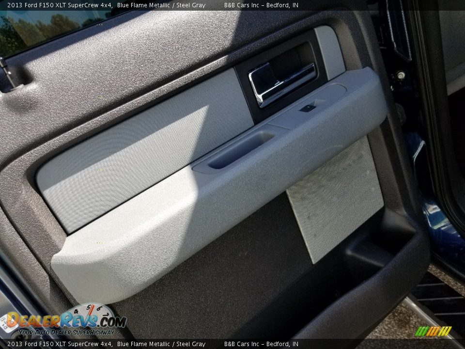 2013 Ford F150 XLT SuperCrew 4x4 Blue Flame Metallic / Steel Gray Photo #18