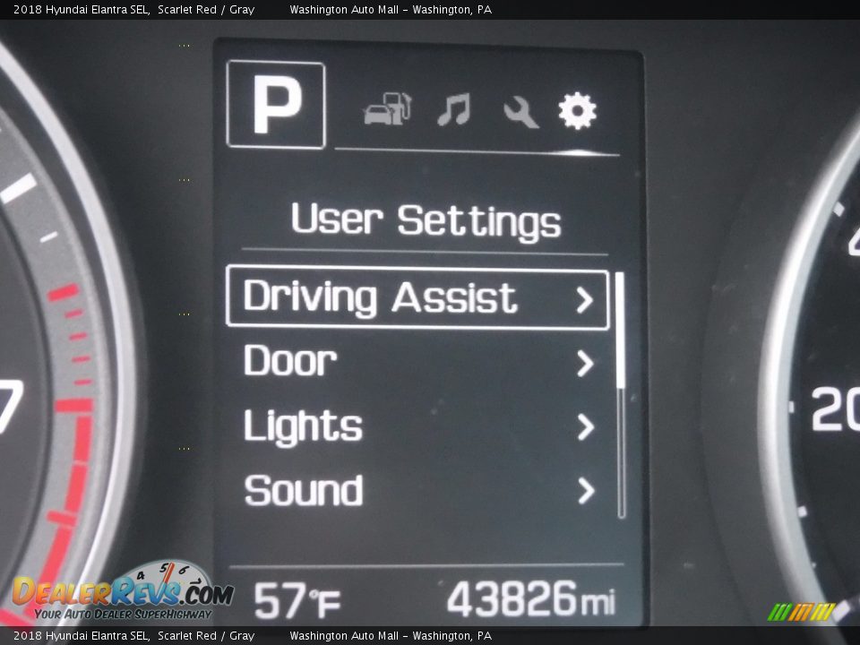2018 Hyundai Elantra SEL Scarlet Red / Gray Photo #30