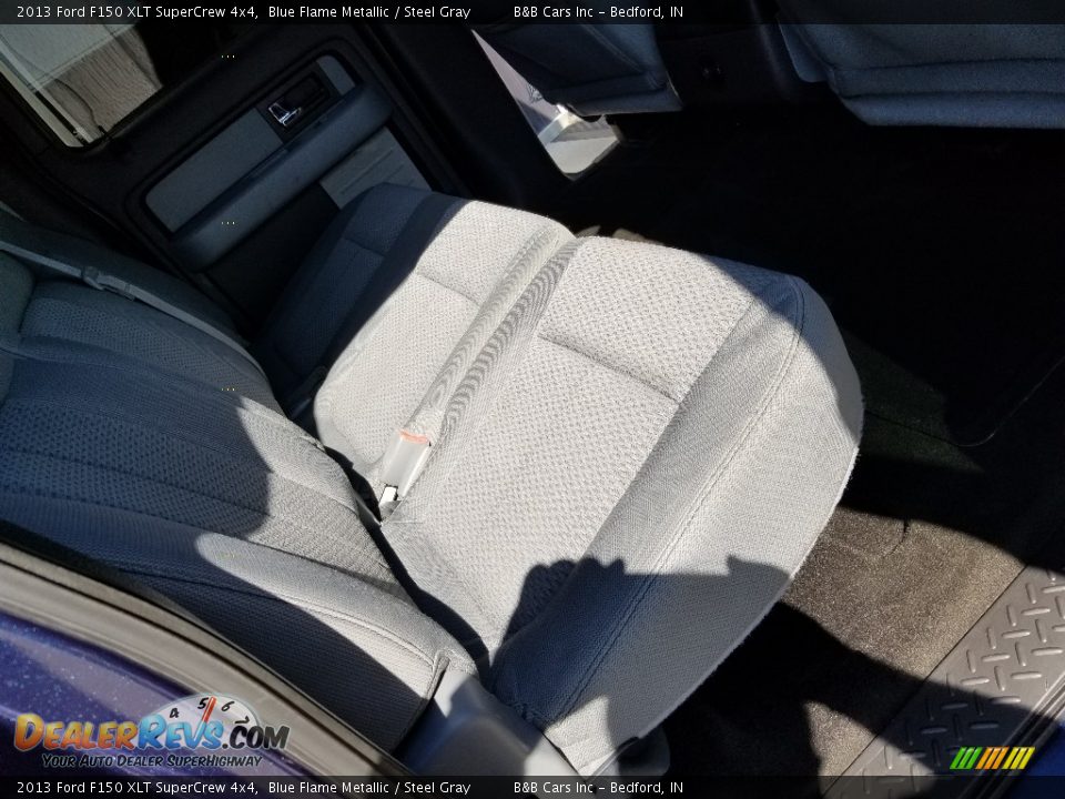 2013 Ford F150 XLT SuperCrew 4x4 Blue Flame Metallic / Steel Gray Photo #22