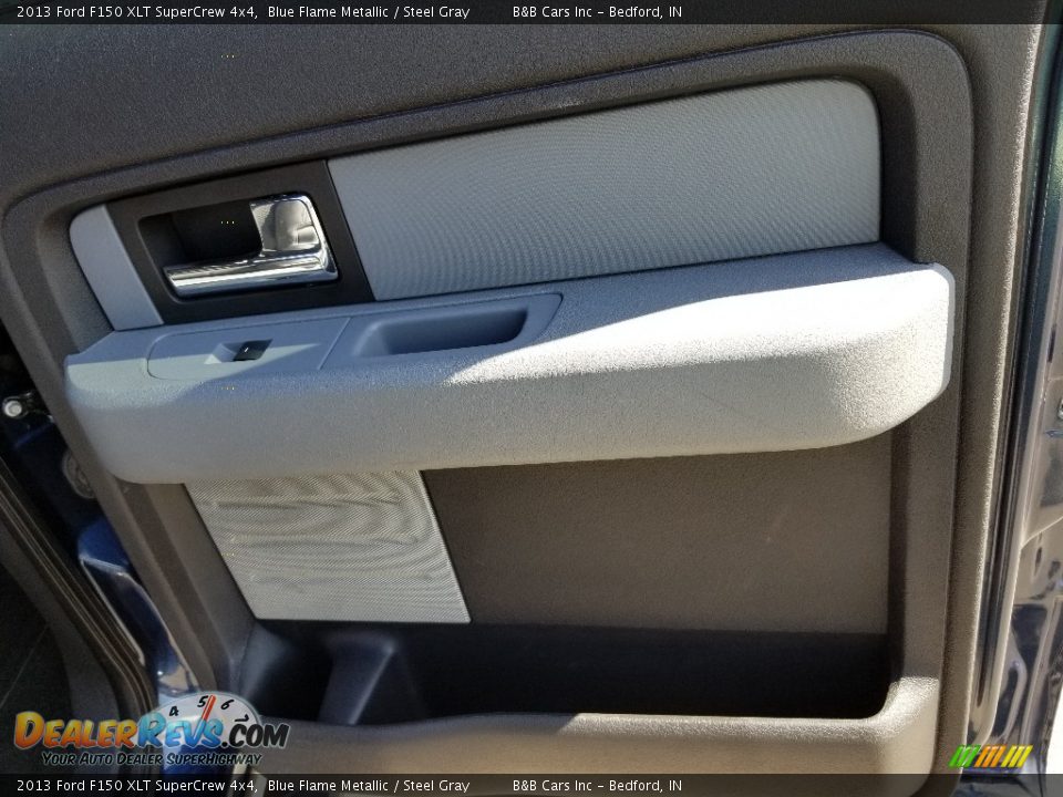 2013 Ford F150 XLT SuperCrew 4x4 Blue Flame Metallic / Steel Gray Photo #23