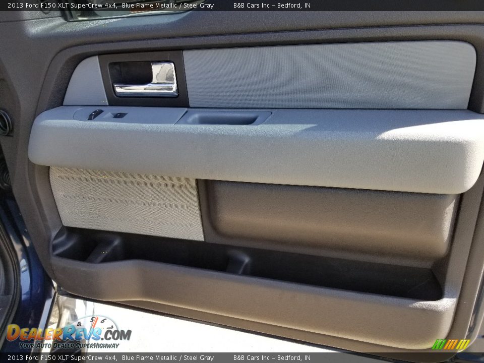 2013 Ford F150 XLT SuperCrew 4x4 Blue Flame Metallic / Steel Gray Photo #25