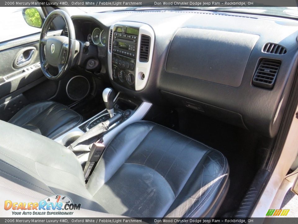 2006 Mercury Mariner Luxury 4WD Oxford White / Pebble/Light Parchment Photo #29