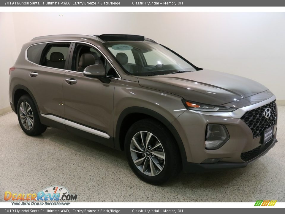 2019 Hyundai Santa Fe Ultimate AWD Earthy Bronze / Black/Beige Photo #1