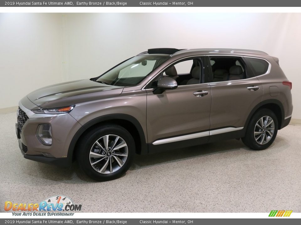 2019 Hyundai Santa Fe Ultimate AWD Earthy Bronze / Black/Beige Photo #3