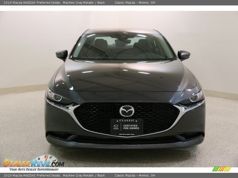 2019 Mazda MAZDA3 Preferred Sedan Machine Gray Metallic / Black Photo #2