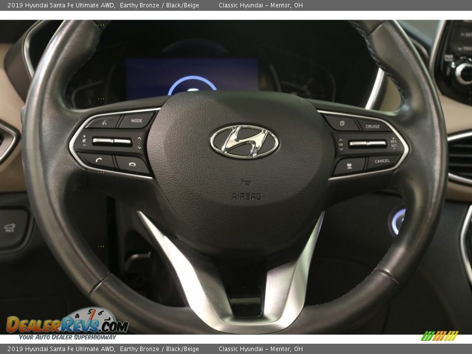 2019 Hyundai Santa Fe Ultimate AWD Earthy Bronze / Black/Beige Photo #7