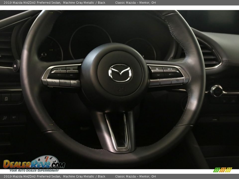 2019 Mazda MAZDA3 Preferred Sedan Machine Gray Metallic / Black Photo #7