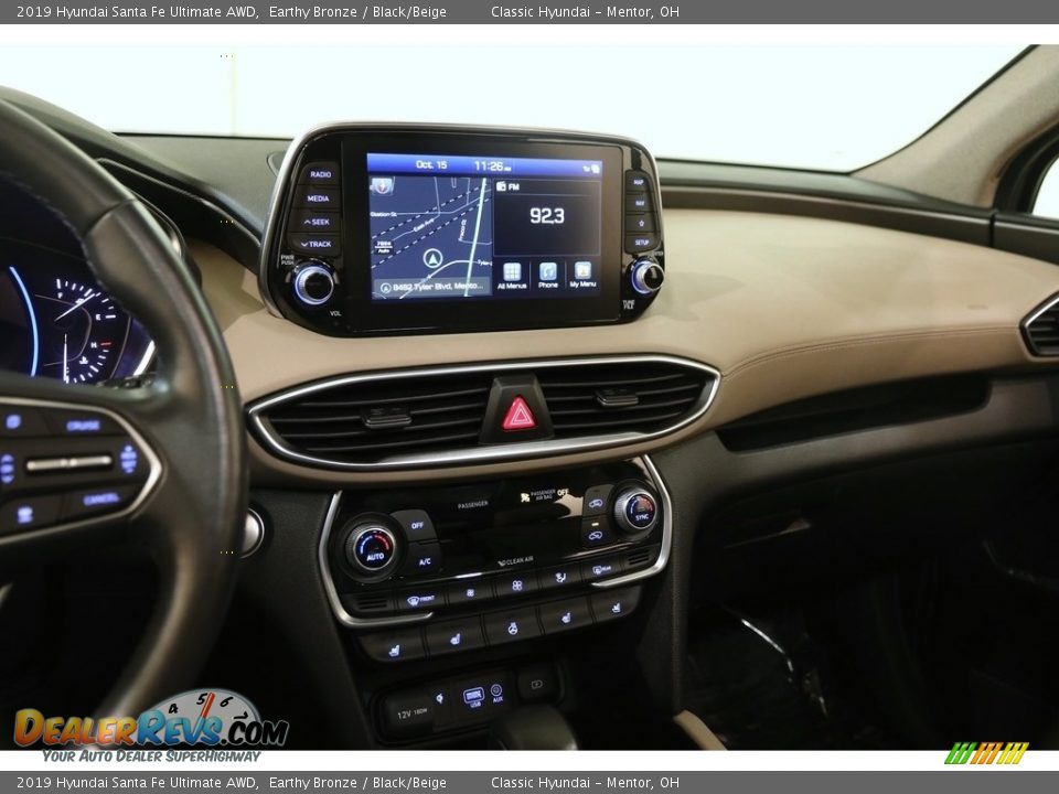 2019 Hyundai Santa Fe Ultimate AWD Earthy Bronze / Black/Beige Photo #9